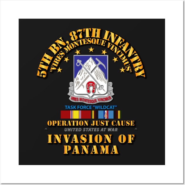 Just Cause - 5th Bn 87th Infantry w Svc Ribbons Wall Art by twix123844